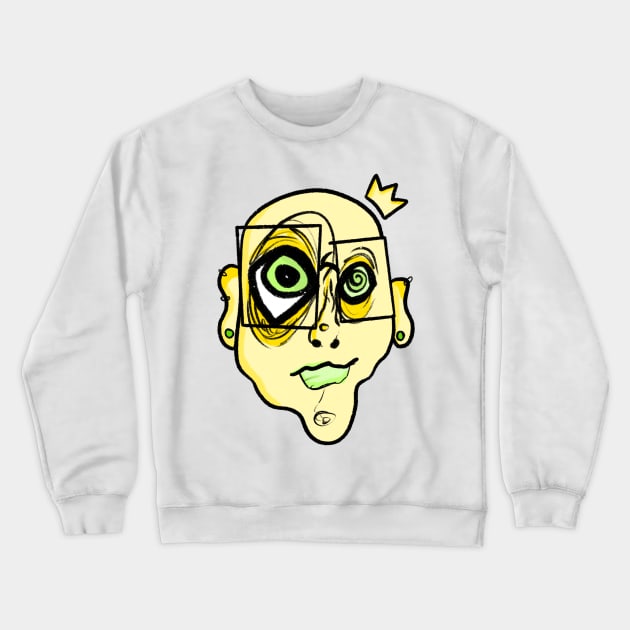 yellow face Crewneck Sweatshirt by cmxcrunch
